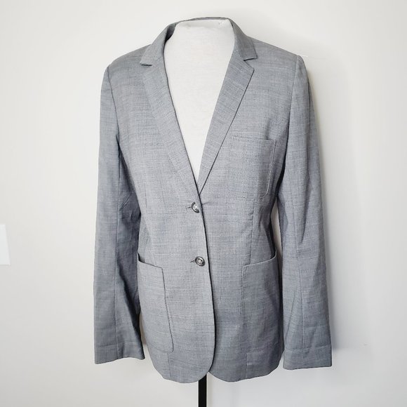 ARITZIA TALULA 100% Wool Light Grey Classic Blazer - Picture 2 of 8